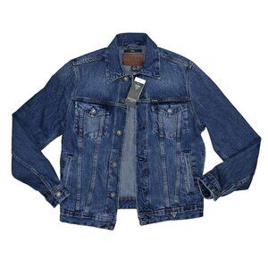 Guess Dillon Collection Button Front w/Pockets Men's Denim Jacket S NWT Blue